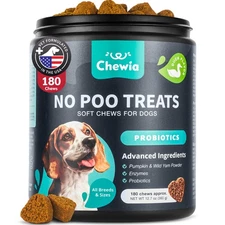 No Poo Chews for Dogs - Coprophagia Deterrent - Dog Probiotics for Digestive ...