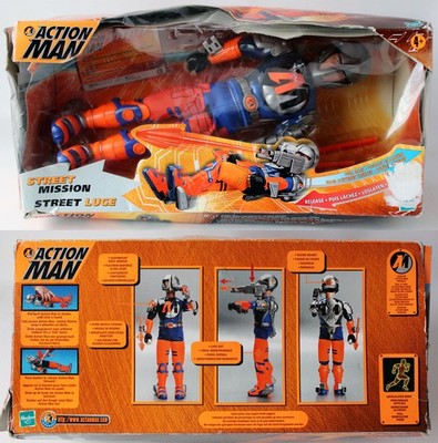 MAN WITH A MISSION brokker ラグマット 2点セット RARE 2000 ACTION MAN STREET MISSION STREET LUGE FIGURE HASBRO NEW