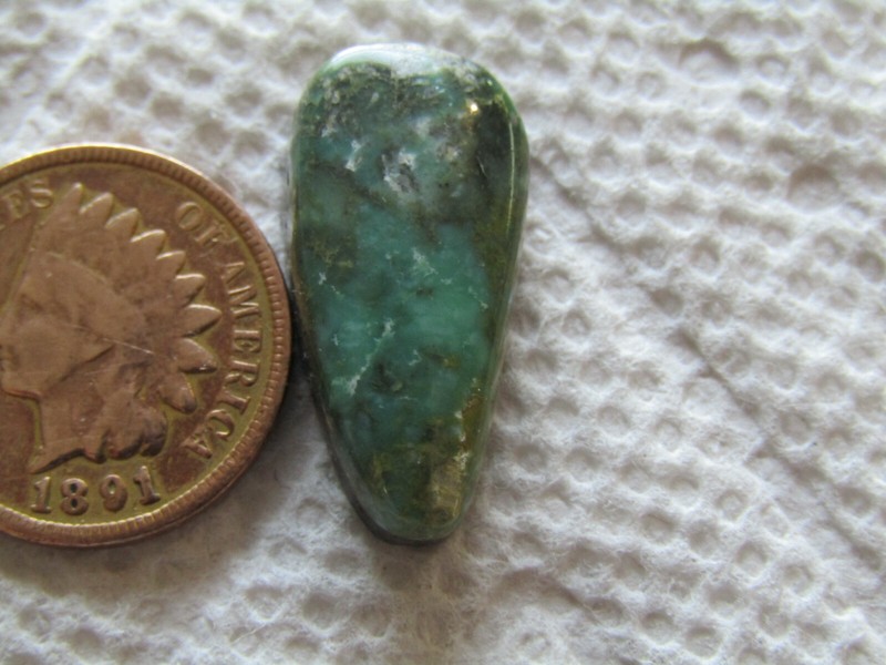 Broken Arrow Variscite Cabochon 11 carat Natural Green Cab Nevada 