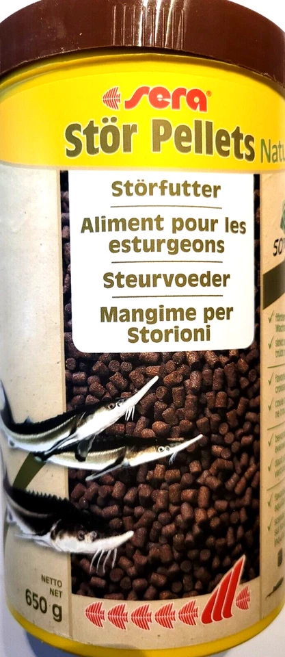 Sera Stör Pellets 1000 ml Spezialfutter für Störe im Gartenteich 650g MHD: 04.26