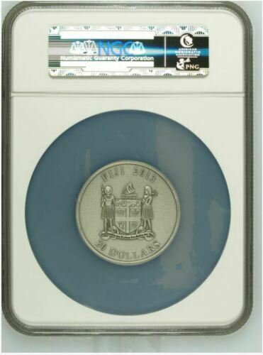 2013 Fiji $20 GREAT BARRIER REEF AUSTRALIA 2 OUNCE OZ .999 SILVER FISH NGC MS69 - Picture 4 of 12
