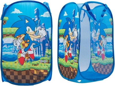 Sonic Anime Kids Room Collapsible Storage Bin Pop up Hamper, One Size, (100% Off