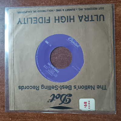 Ray Anthony And His Orchestra    Calypso Dance Vinyl 7'' Single 45 RPM Jazz