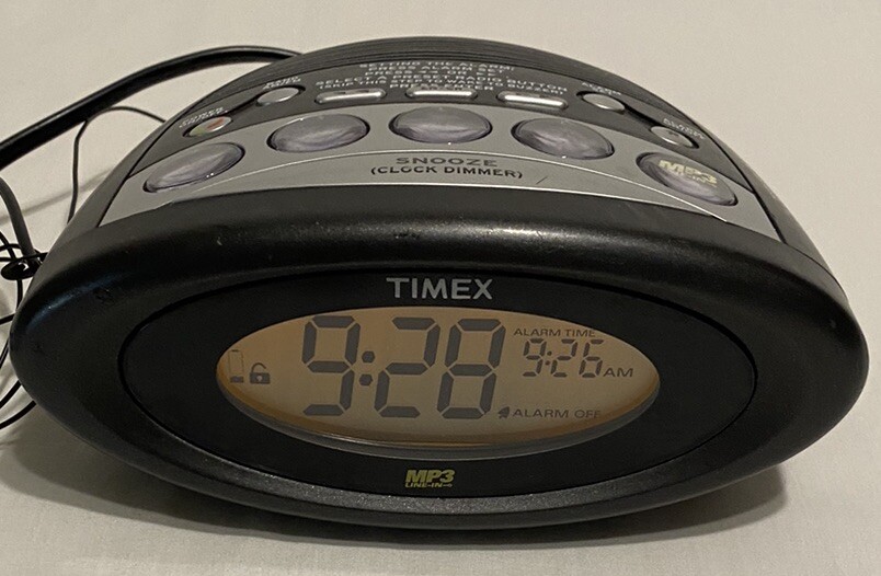 Timex MP3 Line-In T1233BA Tuning Alarm Clock Radio AC Adapter