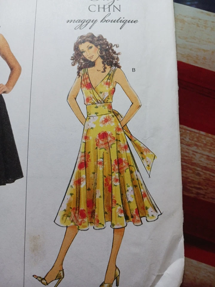 NEW Butterick Suzi Chin Maggy Boutique Sz 8 10 12 14 Dress Pattern 5176 uncut - Image 3 of 4