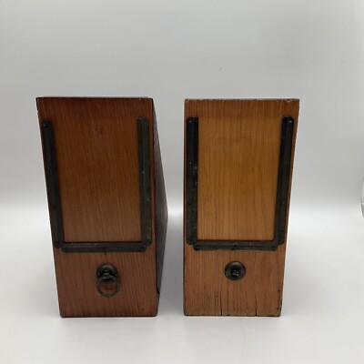 Vintage Woodruff s Wooden Document Organizer Storage File Folder