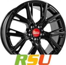 4x MAM B4 black painted 8.5x19" ET45 LK5 112 ML 72.6 Alufelgen 19 Zoll