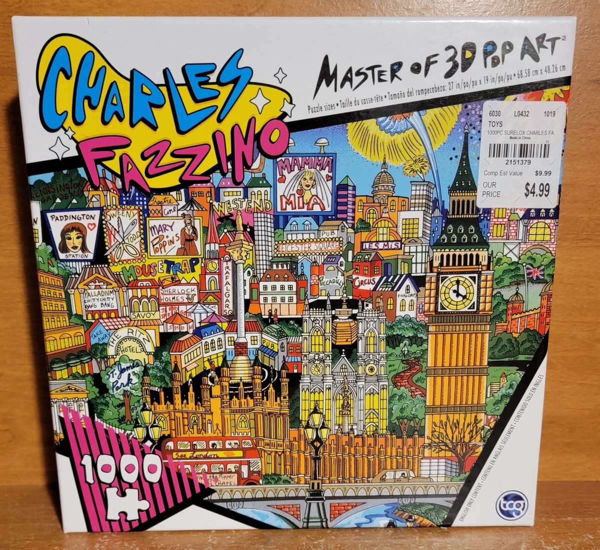 新品未開封 プレミア CHARLES FAZZINO 2000ピースパズル Amazon