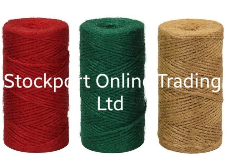 Natural Green Red PLY Brown Soft Jute Twine Sisal String Rustic