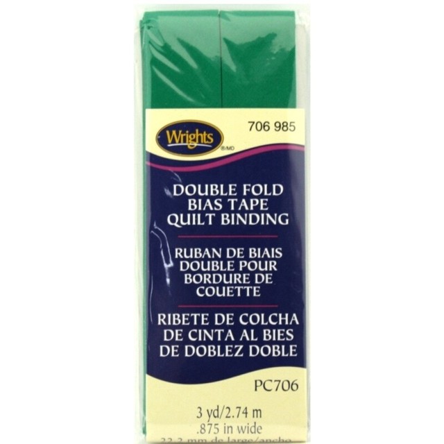 Wrights 7/8" Double Fold Bias Tape Quilt Binding 3Yards Pick Color