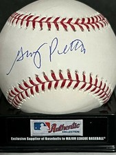 GARY PETTIS  CALIFORNIA ANGELS / TEXAS RANGERS  SIGNED OML BASEBALL