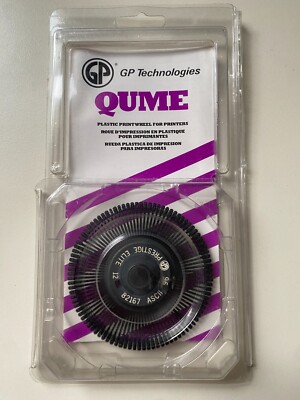 GP QUME Technologies Printwheel Typenrad ASCII 96 Prestige Elite 12