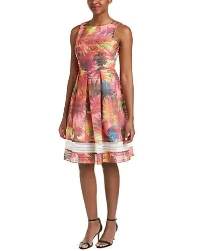 chinese dress ladies Janie Square Neck Midi Dress with Chiffon Scarf Detail by Jewel Badgley  Mishcka  Badgley Mischka