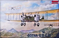 1/72 RODEN RD-002 German bomber GOTHA G.II, GIII - Gothaer Waggonfabrik AG. WWI