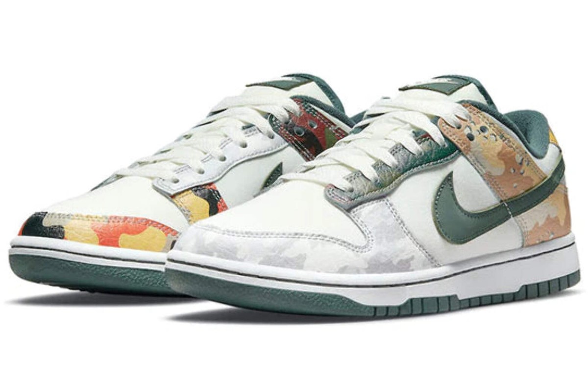 靴 Nike Dunk Low \"Sail Multi Camo\" Nike Dunk Low - 