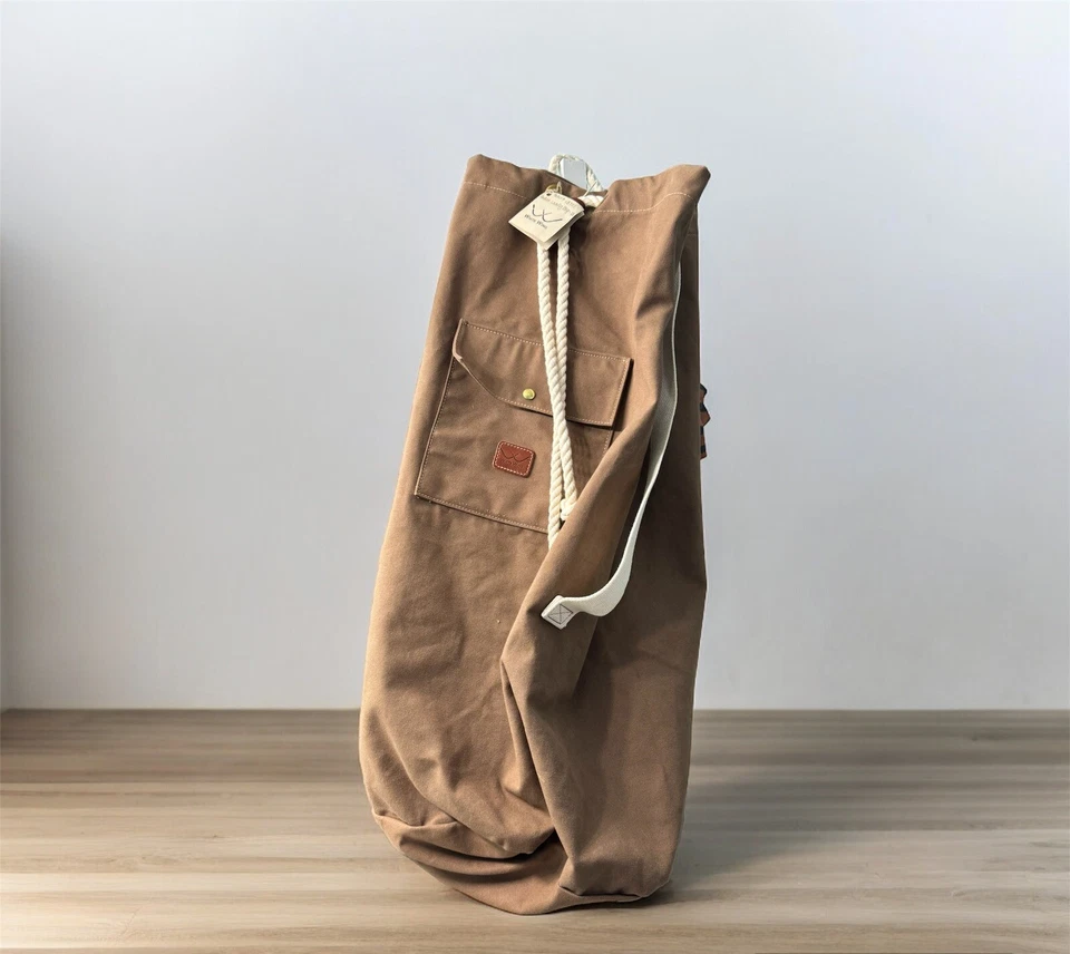 Bolsa de lavanderia White Wing, marrom, lona encerada. Novo, 25/35"" - Imagem 4 de 4