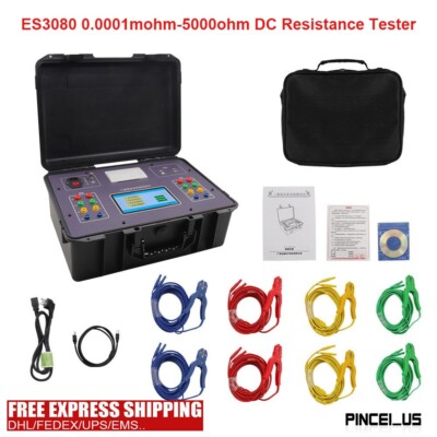 ES3080 1000W DC Resistance Tester for Larger Capacity Transformer 0.0001mΩ-5000Ω