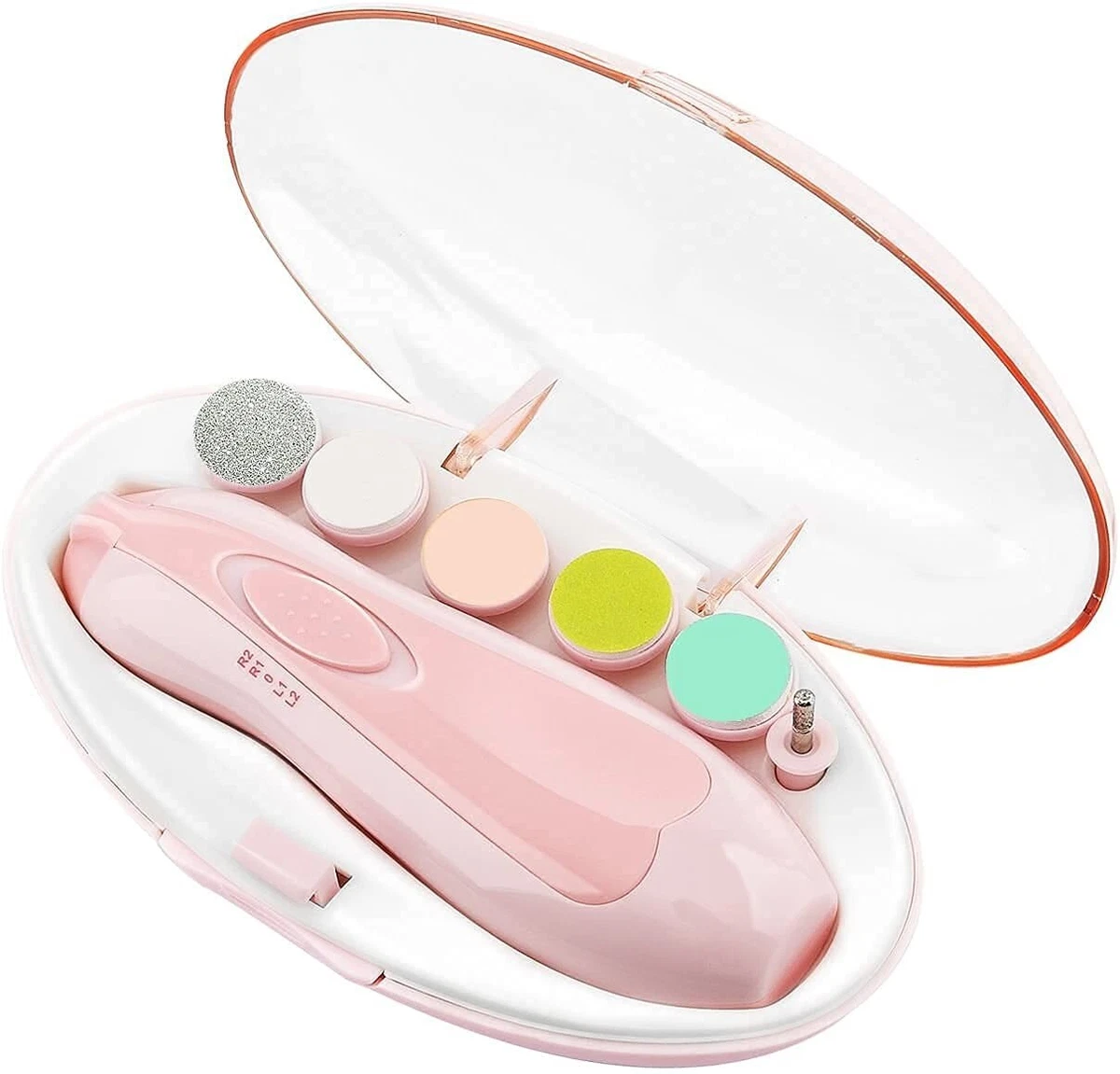Qunlions Life Qunlions life Baby Nail Trimmer Electric,Baby clippers, 6 in  1 File,Nail File grooming Kit Manicure Set for Toddler or Adults (P