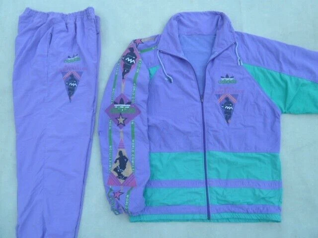 Vintage 80s Adidas Ventex Track Suit Men's XS Lilac World