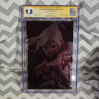 Something Is Killing The Children #16 CGC S 9.8 Signed & Sketch By Jeehyung Lee