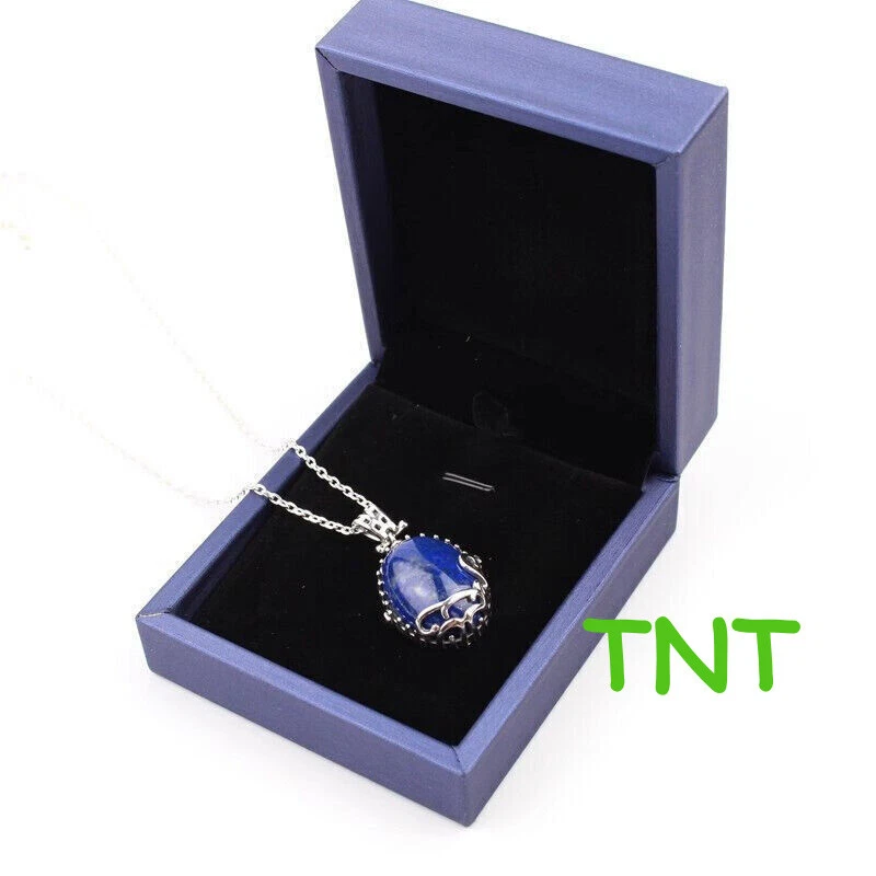 Collar de plata The Vampire Diaries Katherine Pierce Daylight Nature Lapislázuli S925 Foto 4 de 4