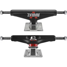 Venture  Skateboard Trucks Wide Awake V-Hollow 5.2 Hi (8.0") Black/Polished Pair