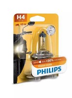 H4 12V 60/55W P43T Motovision +30% Blister Philips Autolampe GlüHbirne