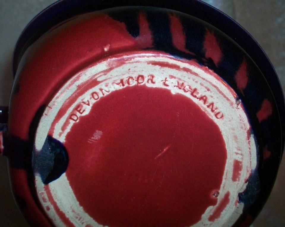 Vintage Devonmoor Red Purple Drip Glaze Art Pottery Gravy Sauce Bowl England eBay