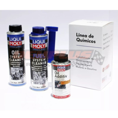  LIQUI MOLY KIT OIL SYSTEM CLEANER, FUEL SYSTEM CLEANER & OIL ADDITIV 