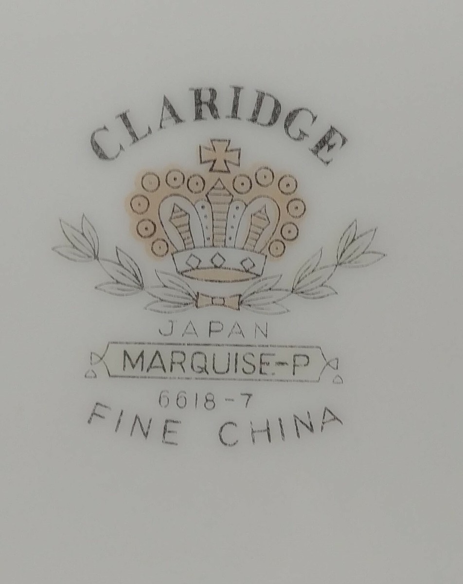 DINNERWARE: Marquise (Platinum) by CLARIDGE- Creamer (JAPAN