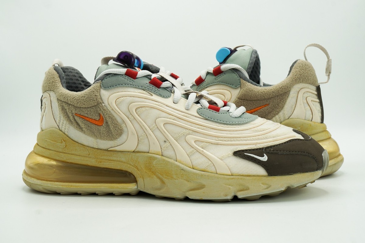 NIKE AIR MAX 270 USED SIZE 7 CACTUS JACK TRAIL LIGHT CREAM NIKE AIR MAX 270 USED SIZE 7 CACTUS JACK TRAIL LIGHT CREAM