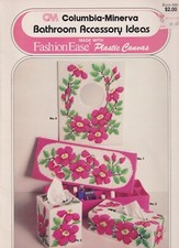 CM Columbia Minerva c.1981 - BATHROOM Accessory Ideas for Plastic Canvas - 10pgs