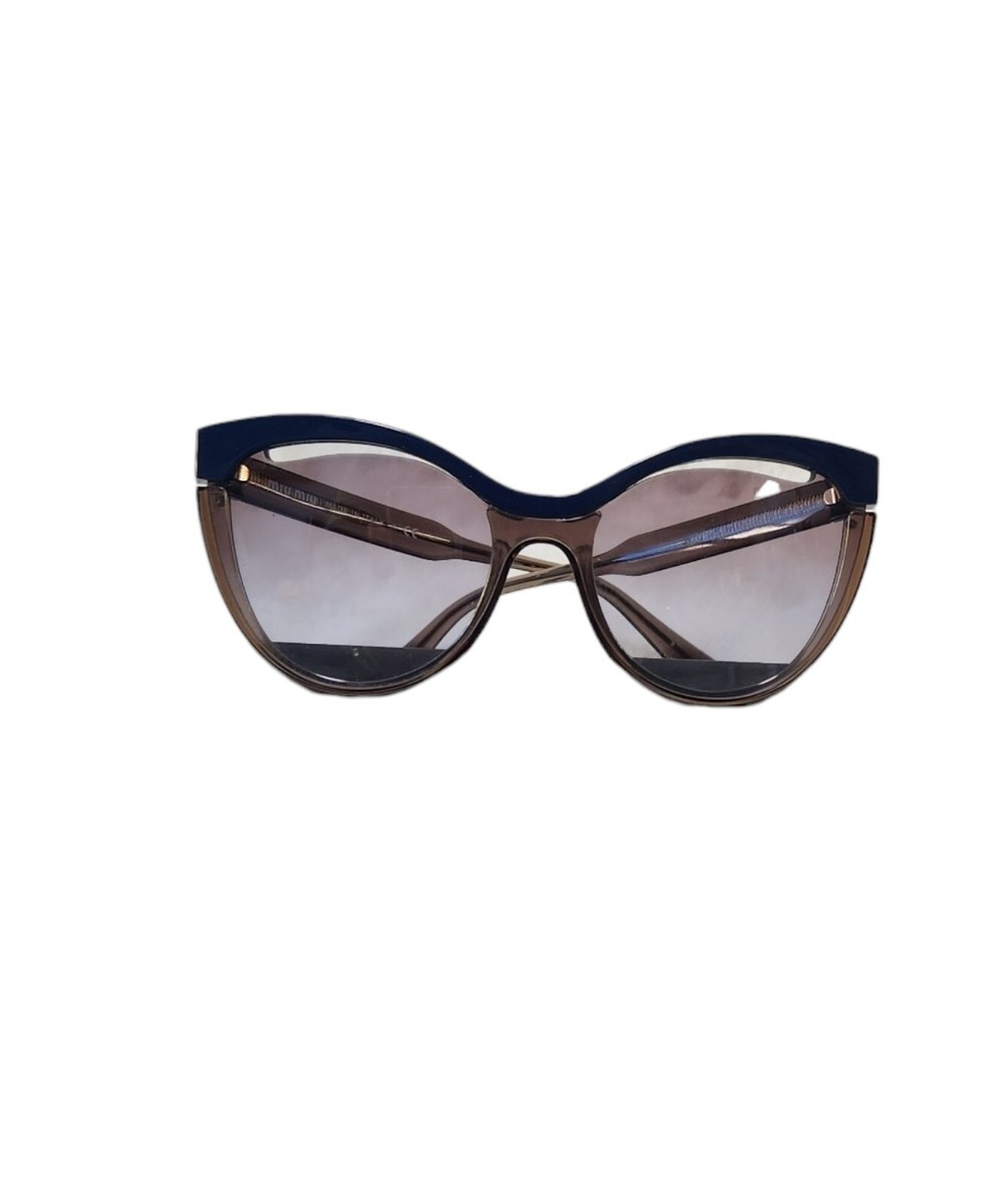 Miu Miu Miumiu 01T 01 UE6-2H2 Brown Blue Violet Brown 
