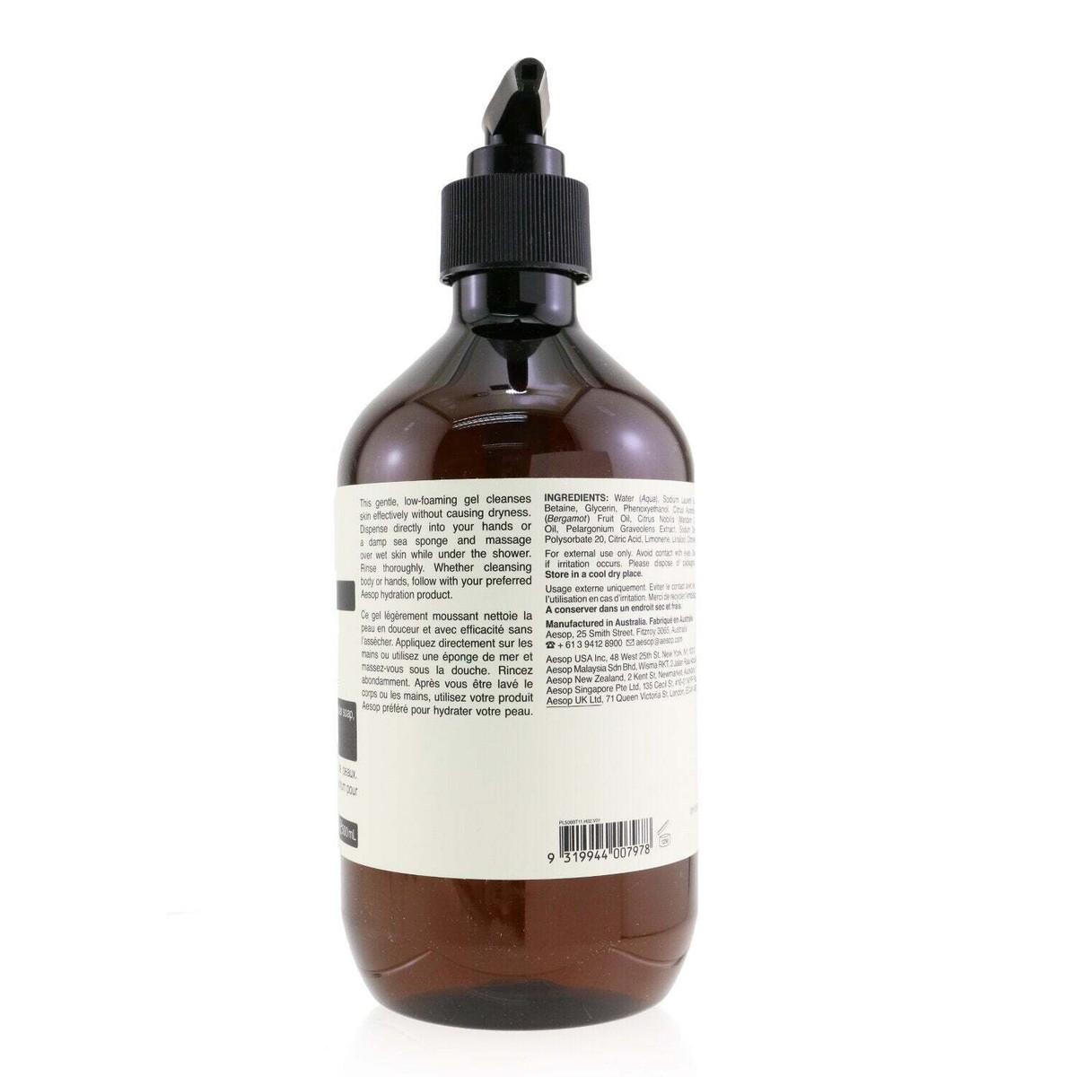 ボディソープ Aesop Geranium Leaf Body Cleanser 500ml Geranium Leaf Body Cleanser | Aesop