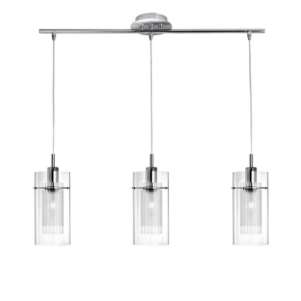 Decken Lampe Leuchte Chrom Flur KüChe BüRo Schlaf Ess Wohn Zimmer Beleuchtung-image