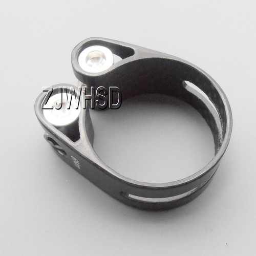 34.9mm 12g Carbon Fiber Ti tanium Bolt Bike Saddle SeatPost Clamp Collar BMX - Bild 3 von 4