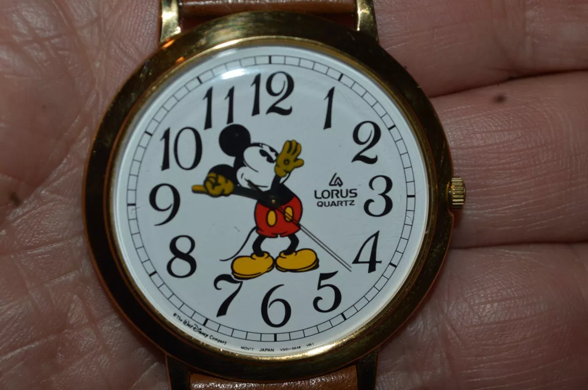 Vintage lorus quartz mickey mouse shop watch