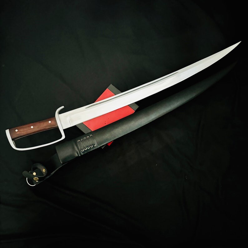 Custom Handmade Carbon Steel Blade Survival Saber Sword | Hunting Sword Camping