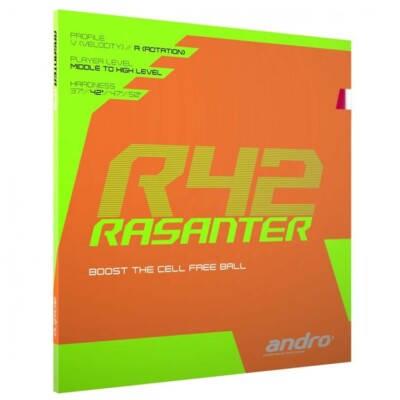 TISCHTENNISBELAG: Andro Rasanter R42, 2 mm, rot