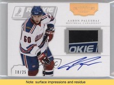 2011-12 Panini Dominion 18/25 Aaron Palushaj John Moore #15 Auto READ 2a8