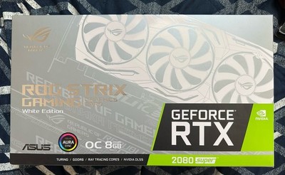 Rare ASUS - ROG Strix | RTX 2080 Super White Edition 8GB - Gaming Graphics Card