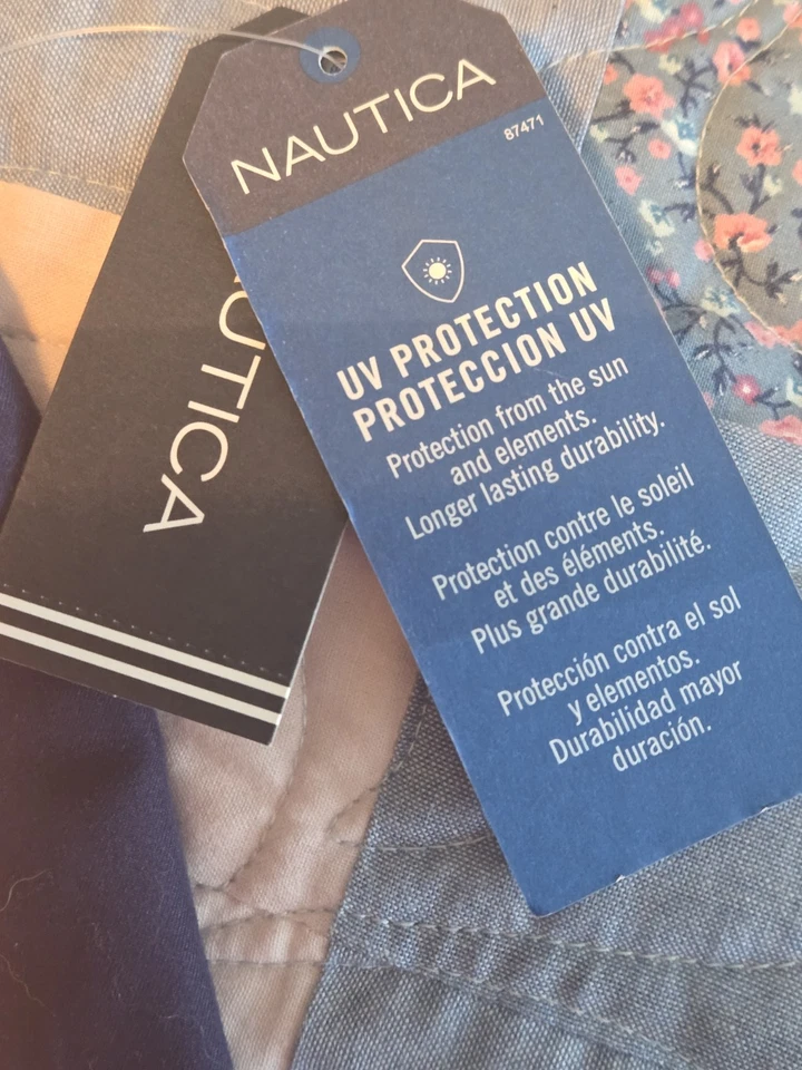 Boardshort de natación Nautica Navy Boy, naranja 4-pequeño nuevo con etiquetas 50+UPF rendimiento  Foto 4 de 4