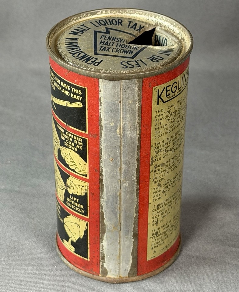 Scarce Scheidt’s Rams Head Ale Flat Top Beer Can IRTP/OI Empty 1935 ...
