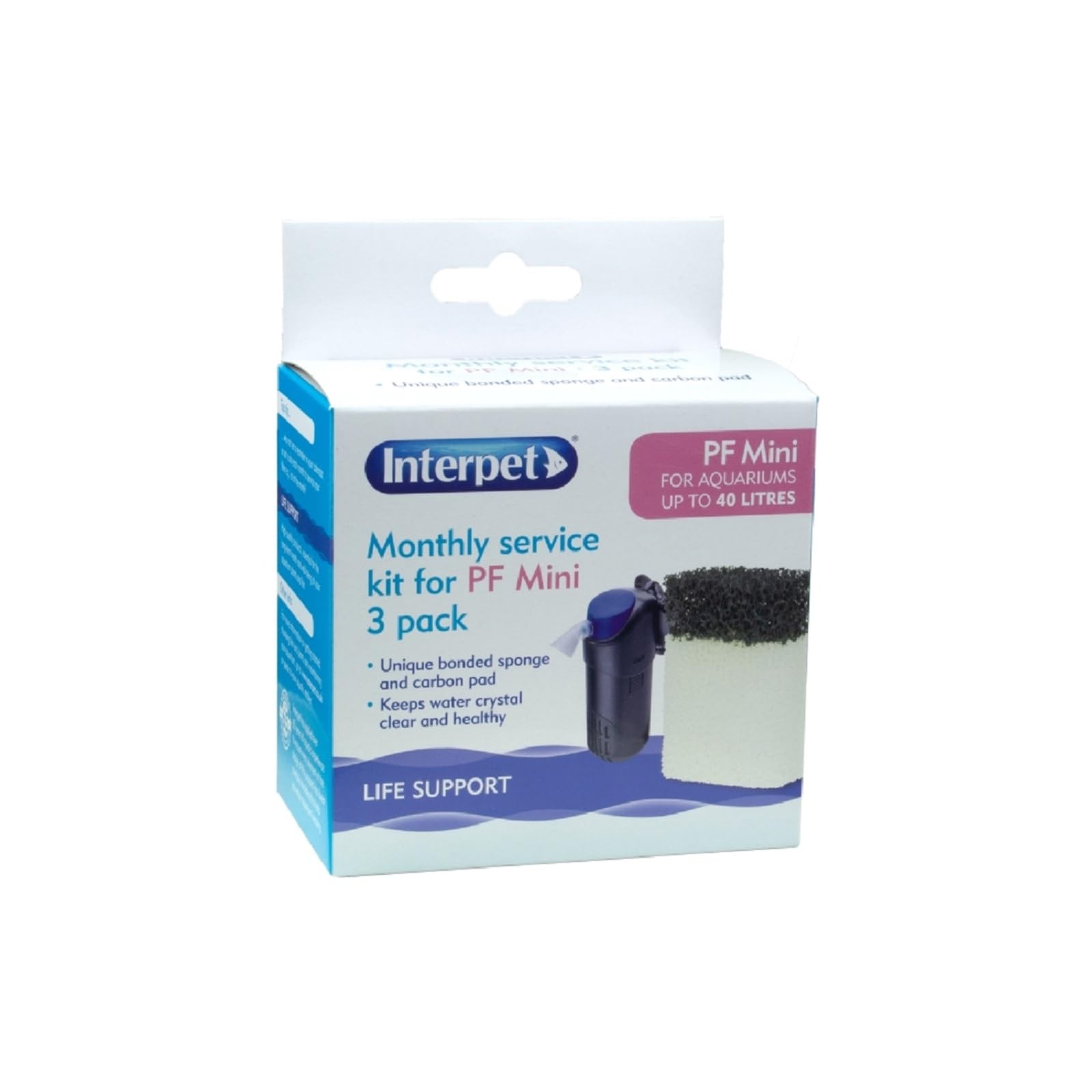 Interpet Monthly Service Kit for PF Mini Aquarium Power Small, Clear