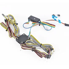 1/10&1/8 RC Car Universal 3-5mm 14-Light Analog Control Linkage LED Light Group