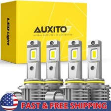 9006 9005 LED Headlights Kit High Combo Bulbs Low BEAM Super White Bright 6500K