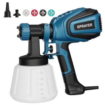 Paint Sprayer 700W HVLP Spray Gun 4 Nozzles 3 Patterns Blue VF803 VONFORN Joints