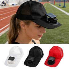 Solar Fan Hat Working Outdoors Breathable Sunhat USB Rechargable Baseball Cap