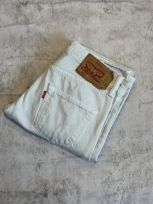 Levi's 501 Jean Femme Blanc W29 L32 (S / 38 FR) – Parfait État - Photo 1/4