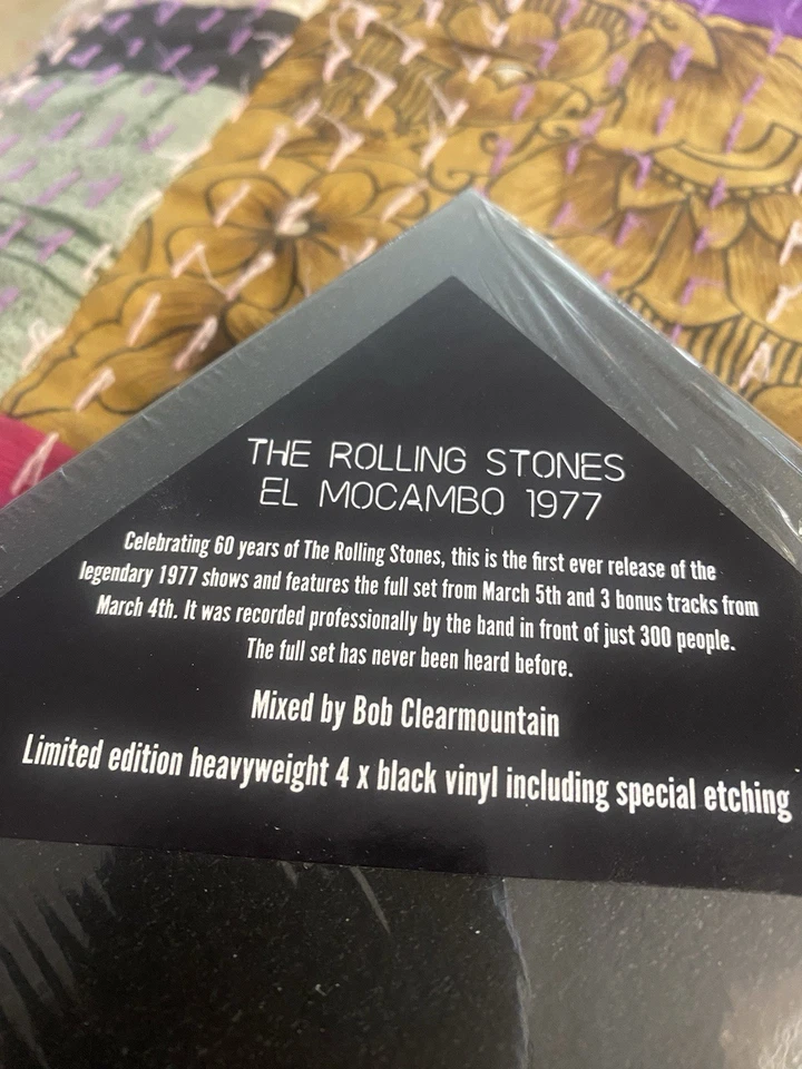 “EL MOCAMBO 1977” THE ROLLING STONES Vinyl, 2022). Shrink /hype Sticker. NM 4LP Foto 3 de 4